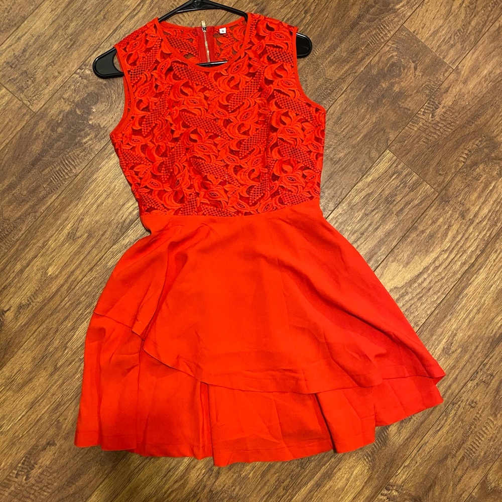Red formal dress